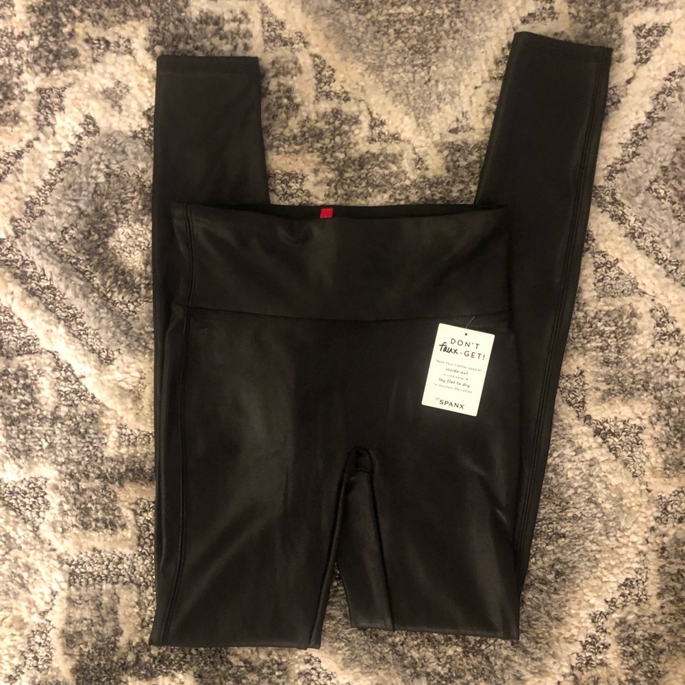 Spanx Faux Leather Leggings
